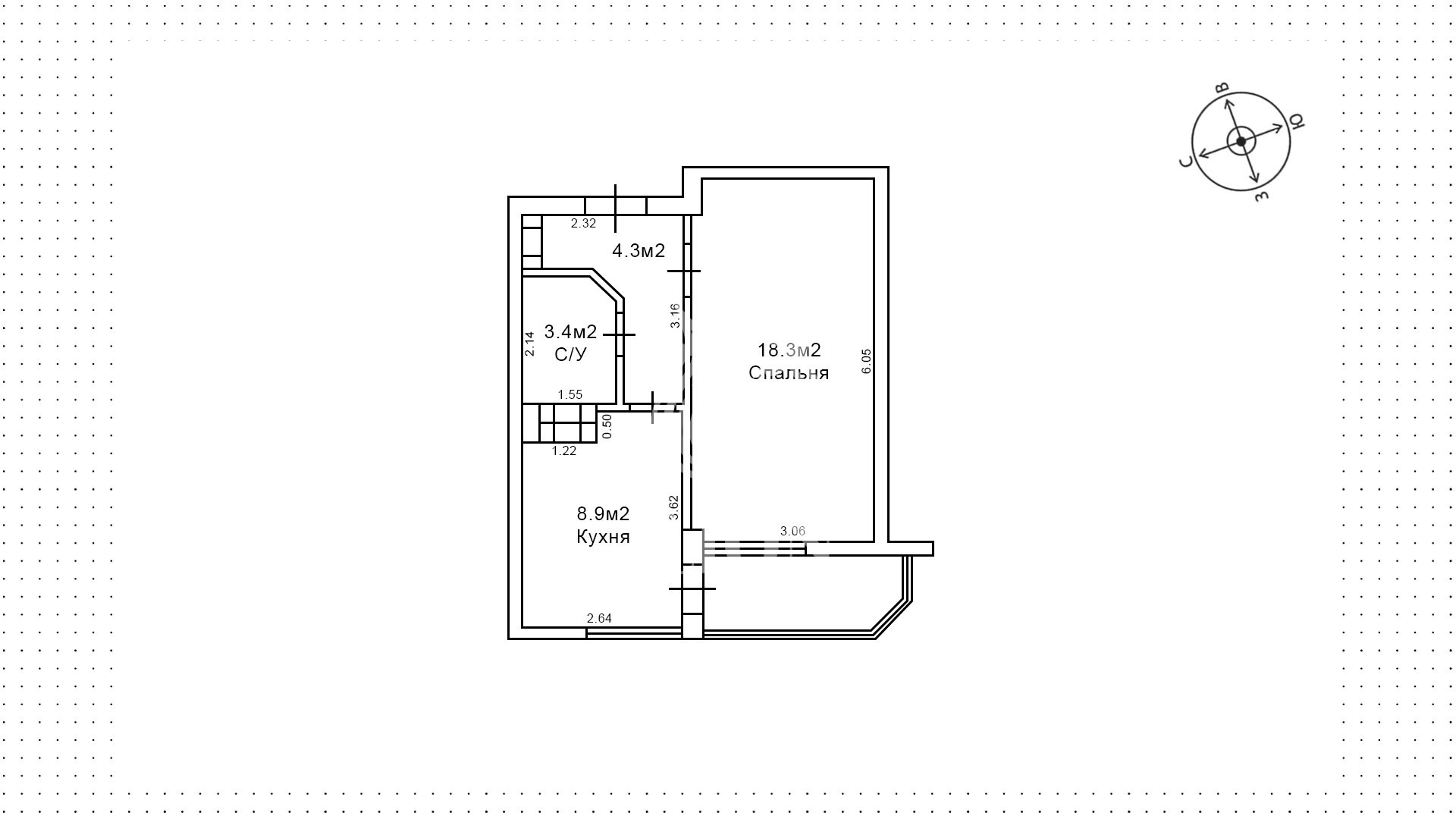 1-к квартира 37.6 м² 6/9 эт., 60 лет СССР — фото 23