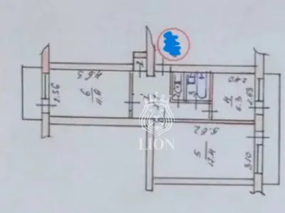 2-к квартира 47.1 м² 1/5 эт., Центральная — миниатюра 10