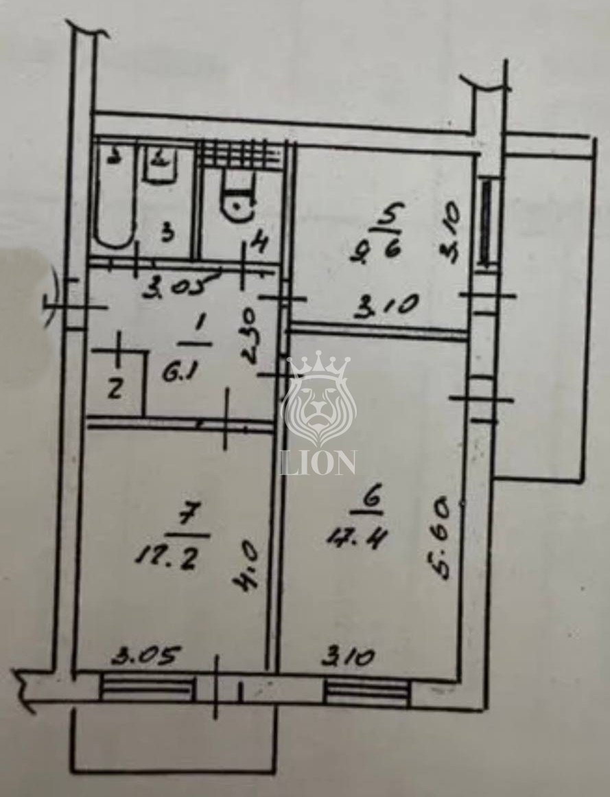 2-к квартира 51.2 м² 6/9 эт., Морская — фото 23