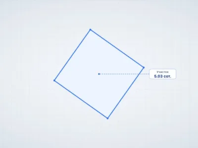 Участок 5.04 сот. ИЖС, Лучистое