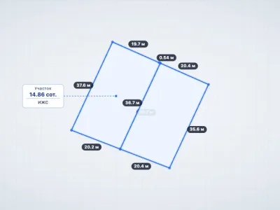 Участок 14.86 сот. ИЖС, Лучистое — миниатюра 6