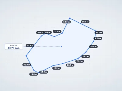 Участок 81.74 сот. Малоэтажная многоквартирная жилая застройка, Семидворье — миниатюра 3
